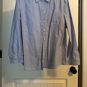 Croft & Barrow Sky Blue Button-Up Blouse